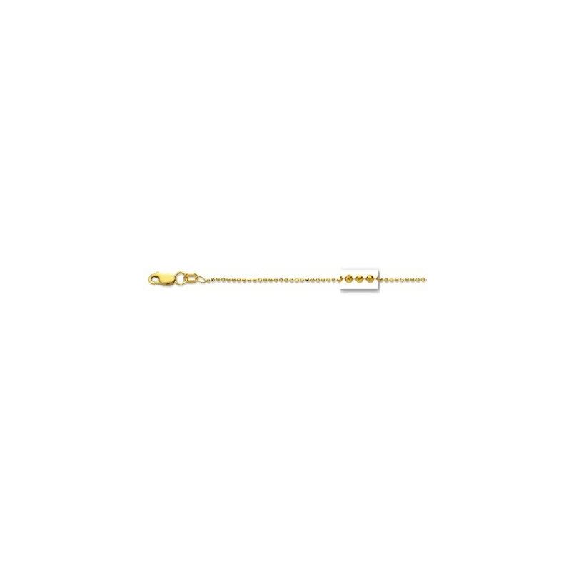 14K Yellow Gold 1.0mm wide Diamond Cut B 66417 1