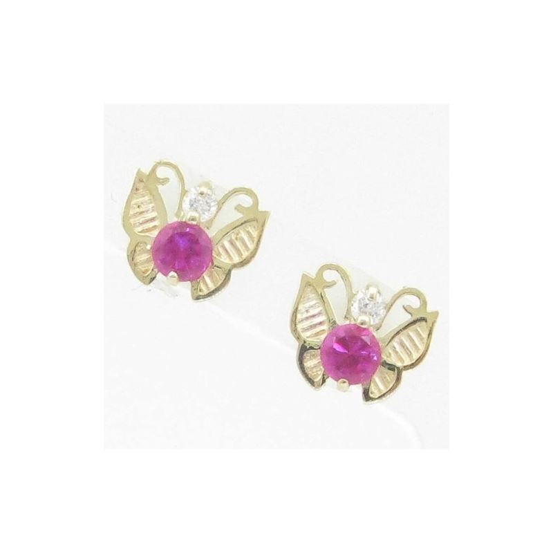 14K Gold Earrings heart star flower dolp 63557 1