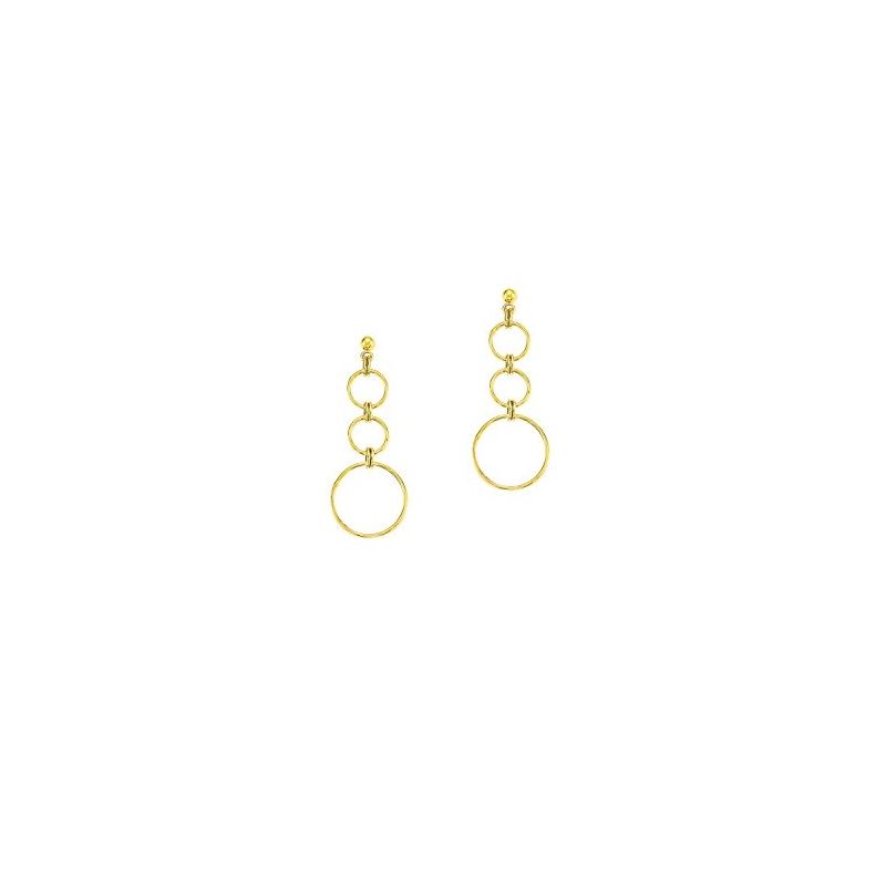 14K Yellow Gold Ladies Drop Earrings ER264