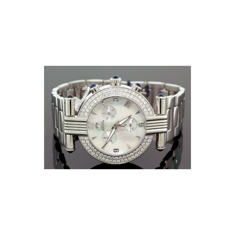 Unisex Aqua Master Diamond Watch 3.25 Ct W-93