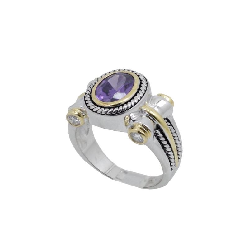 Ladies .925 Italian Sterling Silver Purp 73952 1