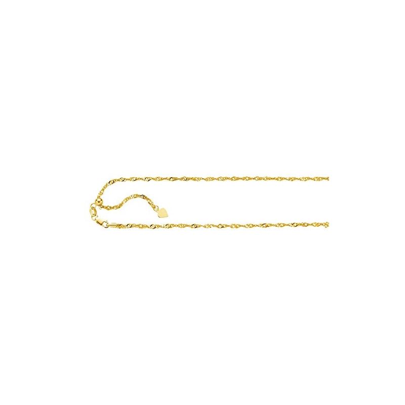 10K 22 inch long Yellow Gold 1.1mm wide  59352 1