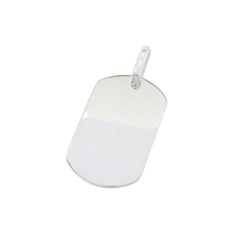 Plain dog tag pendant SB18 38mm tall and 79276 1