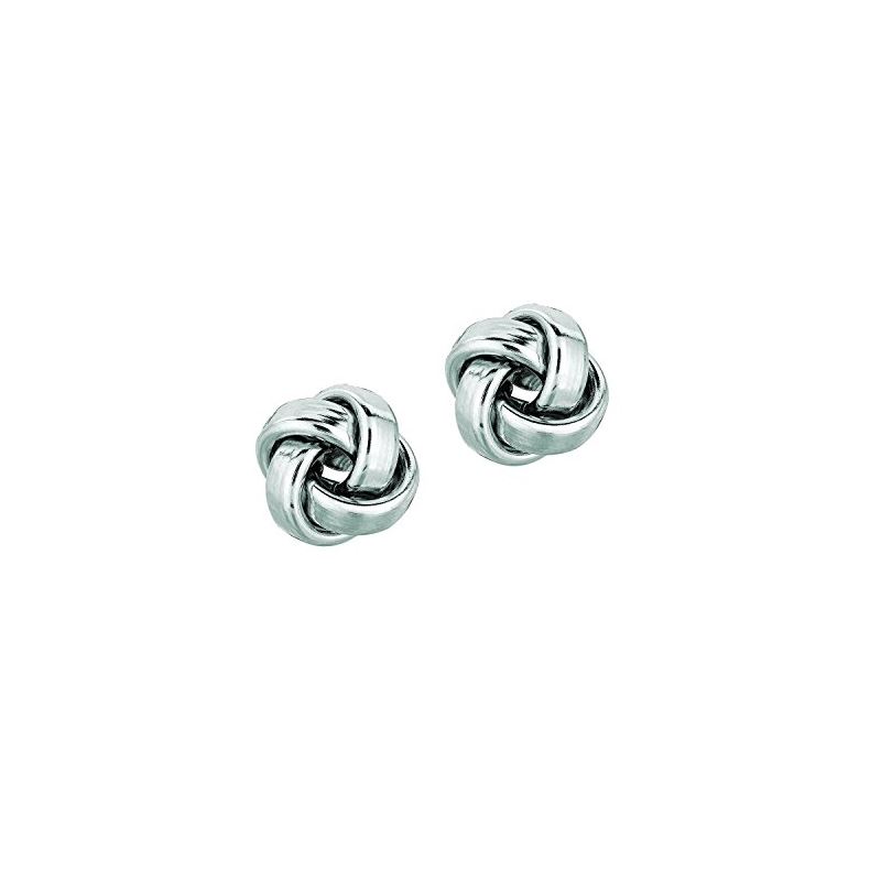 14K White Gold Ladies Post Earrings ER12 65621 1