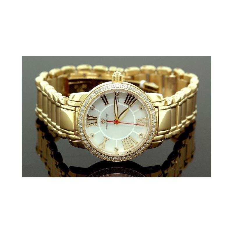 Ladies Classic Diamond Aqua Master Watch 55807 1
