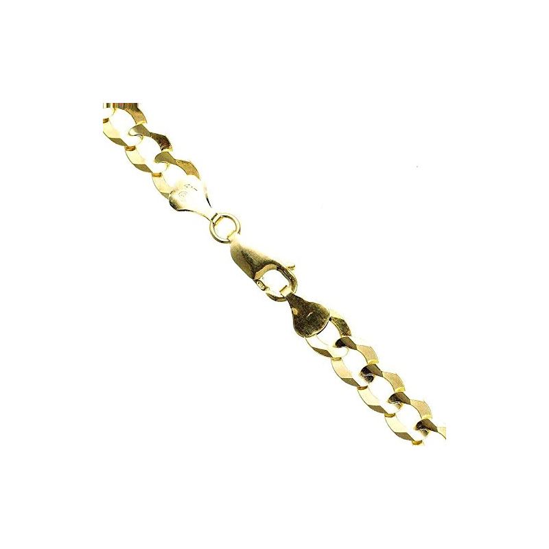 10K YELLOW Gold SOLID ITALY CUBAN Chain  61904 1