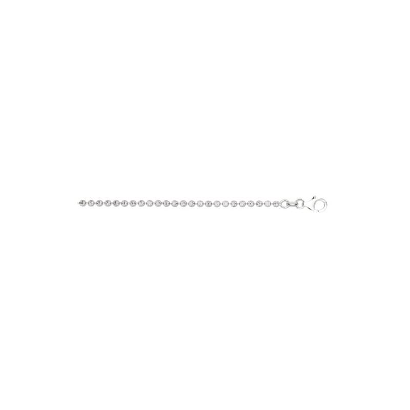 Sterling Silver 2.2 Mm Wide Rhodium Finish Round D