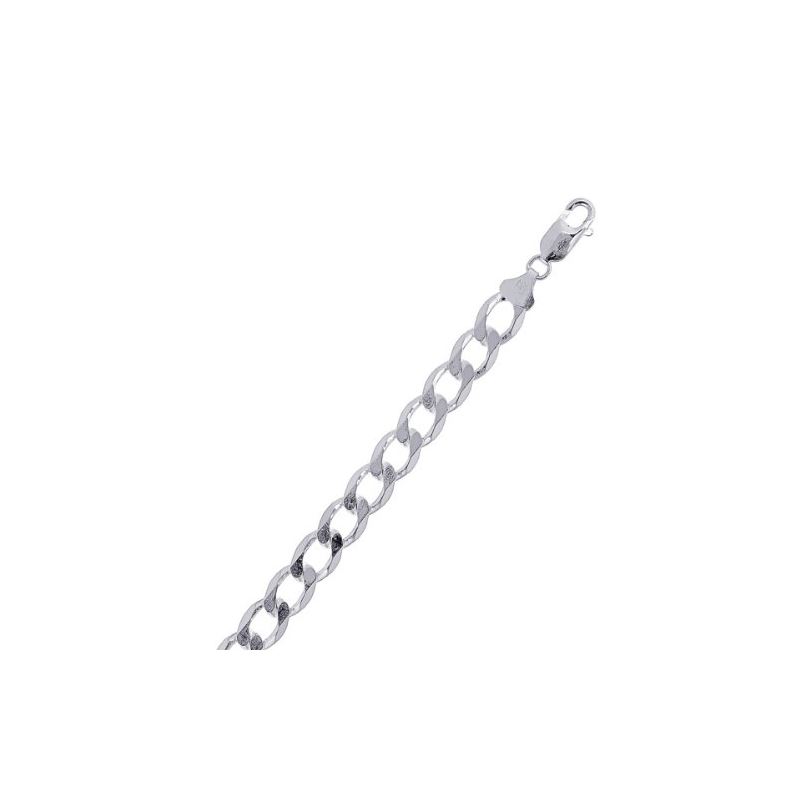 Sterling Silver 9.5 mm Wide Curb Bracele 88361 1