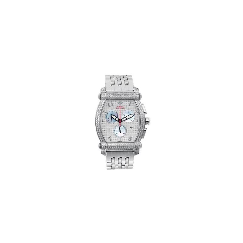 Unisex Half-Full Case Diamond Watch, 2.50 Ctw-