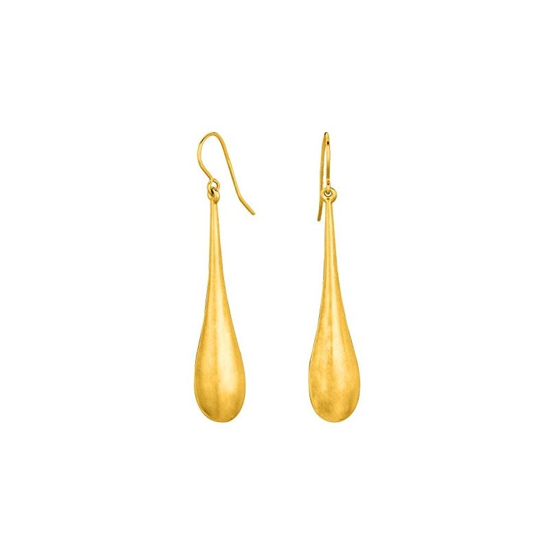 14K Yellow Gold Ladies Drop Earrings ER1 69098 1