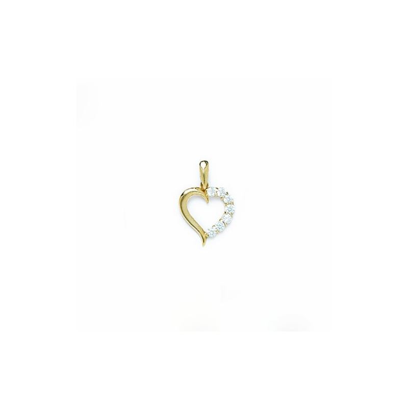 14K Gold Heart Love Pendant P65 64307 1