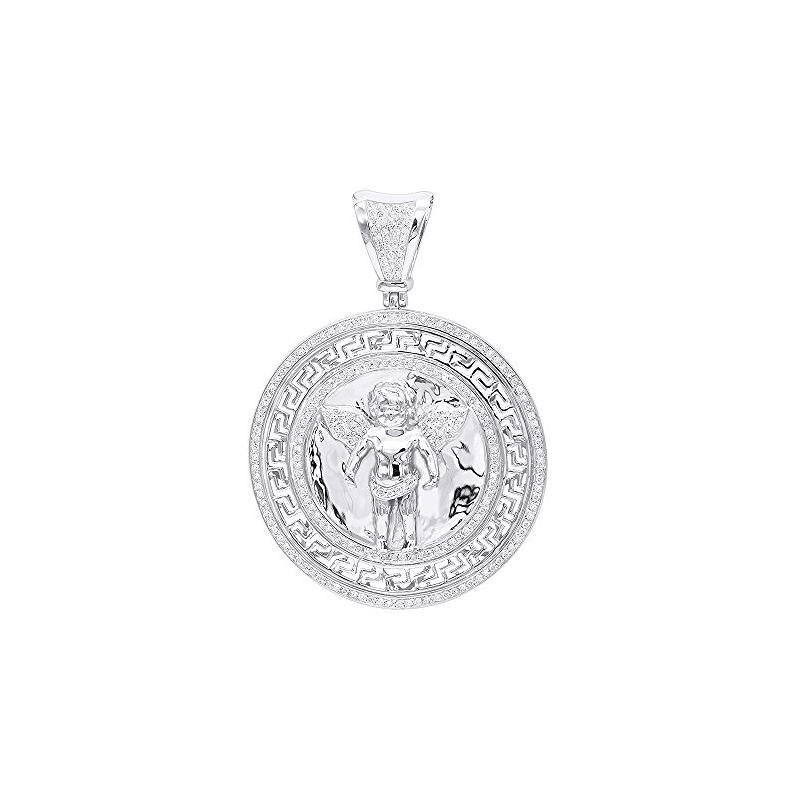 Mens Pendant 14K Rose, White Or Yellow Gold Baby A
