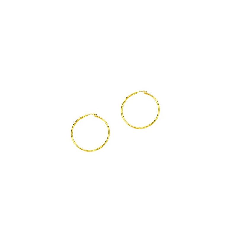 10K Yellow Gold Ladies Hoop Earrings 264 61382 1