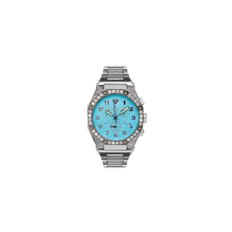 Men's Octagon Diamond Watch, 4.50 Ctw-