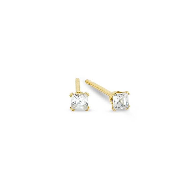 Unisex 14K Yellow Gold 2mm Square Cut Ba 82695 1