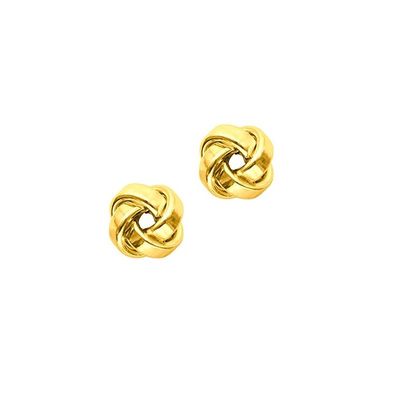 14K Yellow Gold Ladies Post Earrings ER9 69224 1