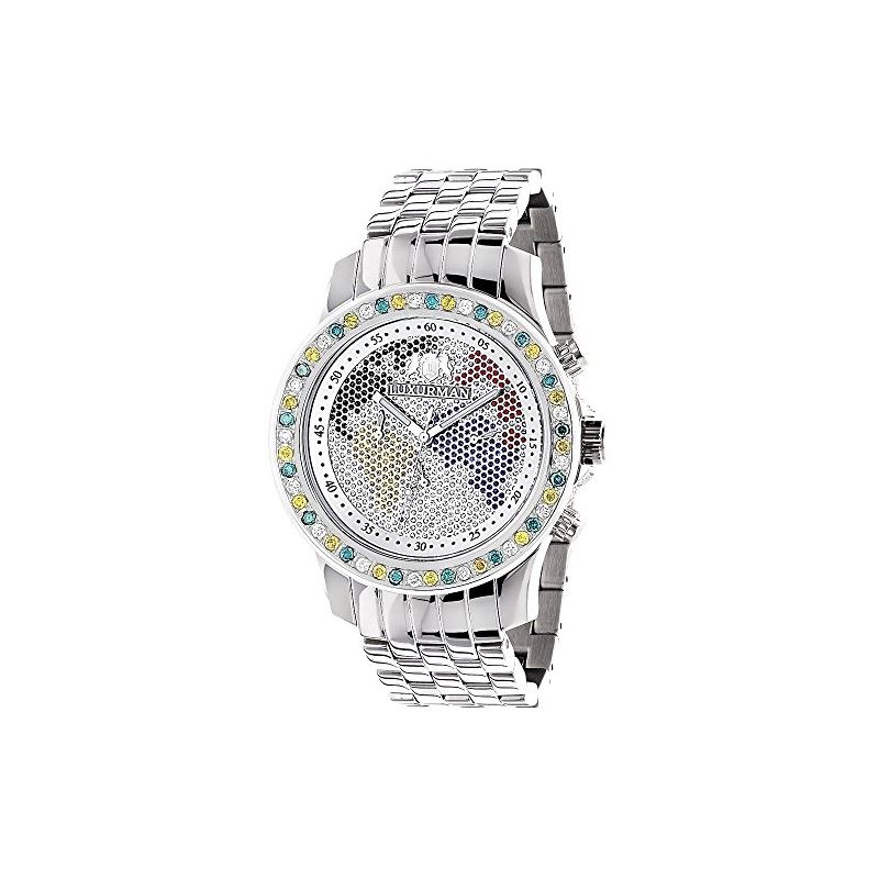 Luxurman Watches Mens Diamond Watch 3.50 90118 1