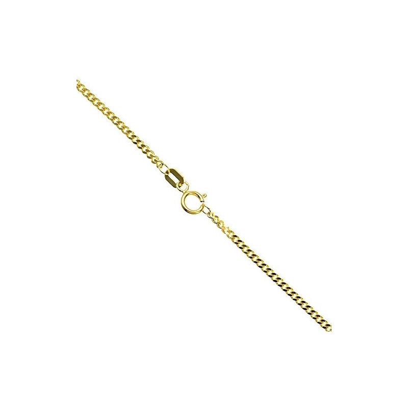 14K YELLOW Gold SOLID ITALY CUBAN Chain  70344 1