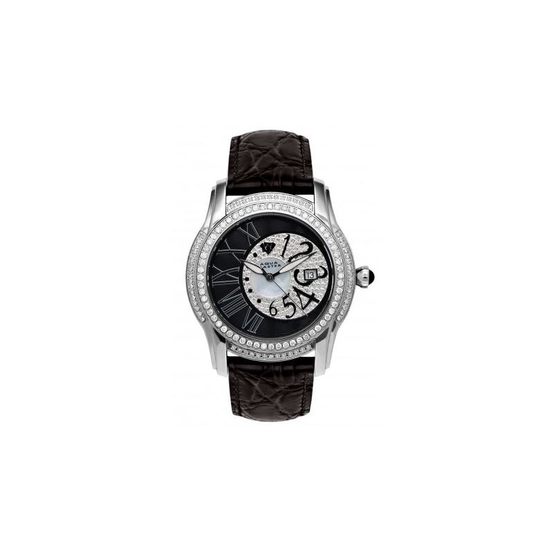 Aqua Master Mens Dual Time Diamond Watch 54551 1