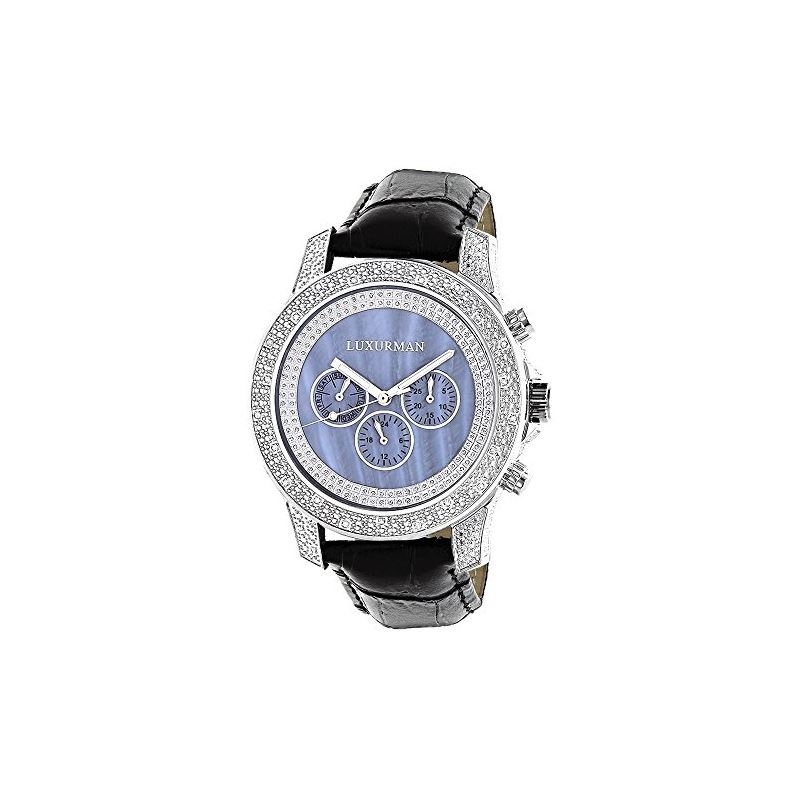 Luxurman Watches Mens Diamond Watch 0.50 90560 1