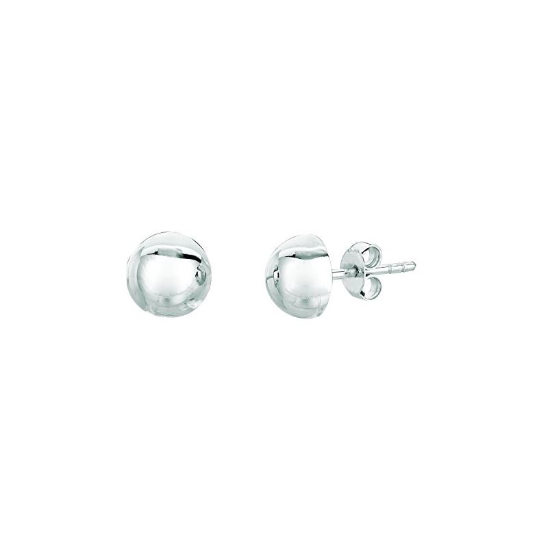 Ladies White Rhodium Silver Stud and Snu 75042 1