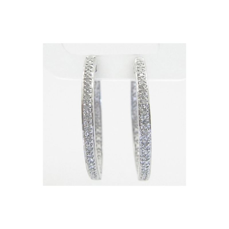 Ladies 925 Sterling Silver earrings fanc 74935 1