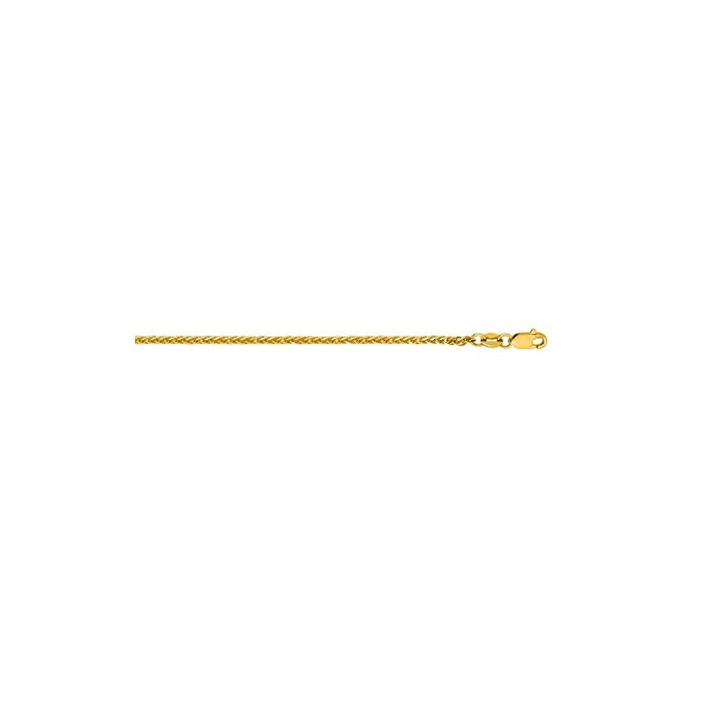 "14K Yellow Gold Square Wheat Chain 16"" i 70510 1