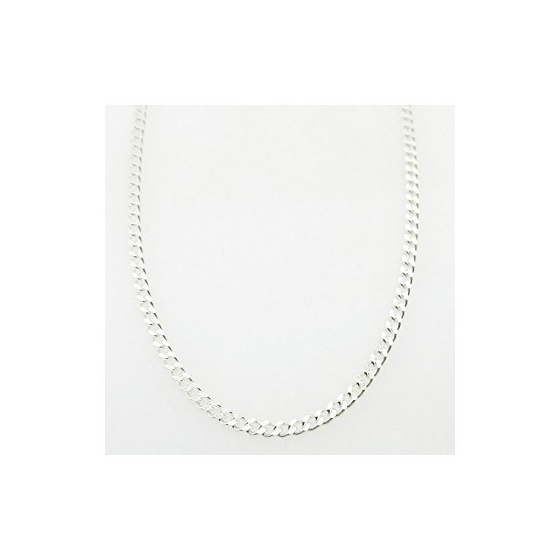 Silver Curb link chain Necklace BDC65 79522 1