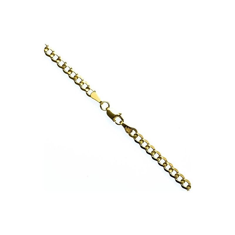 10K YELLOW Gold HOLLOW ITALY CUBAN Chain 61160 1