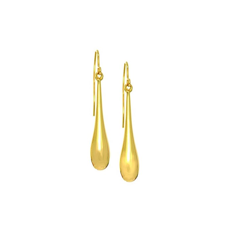 14K Yellow Gold Ladies Drop Earrings ER2 69107 1