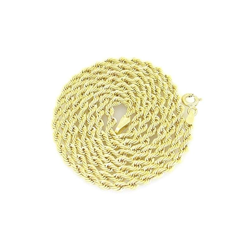 10K Yellow Gold hollow rope chain GC6 61284 1