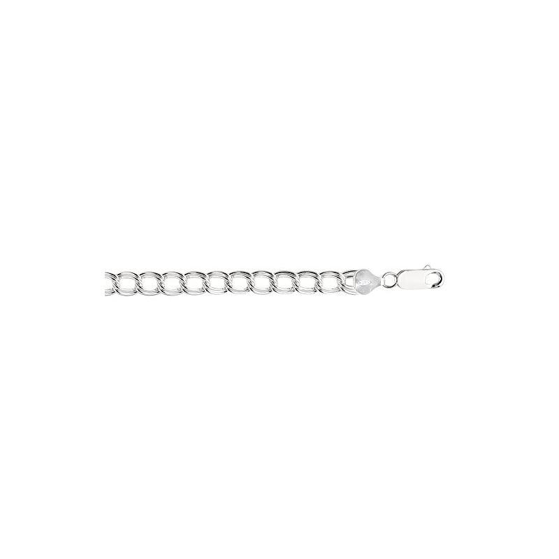 Sterling Silver 6.6 mm Wide Polished Dou 80375 1