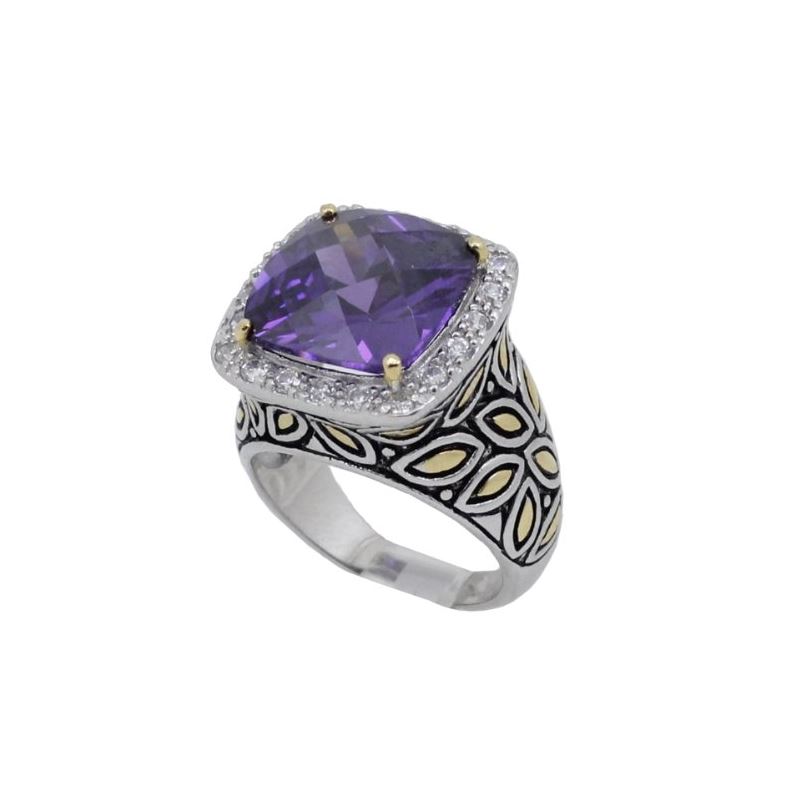 Ladies .925 Italian Sterling Silver Purp 73928 1