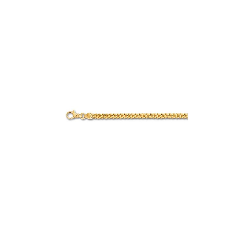 "14K Yellow Gold Square Franco Chain 26""  70491 1