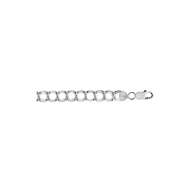 Sterling Silver 8.4 mm Wide Polished Dou 80364 1