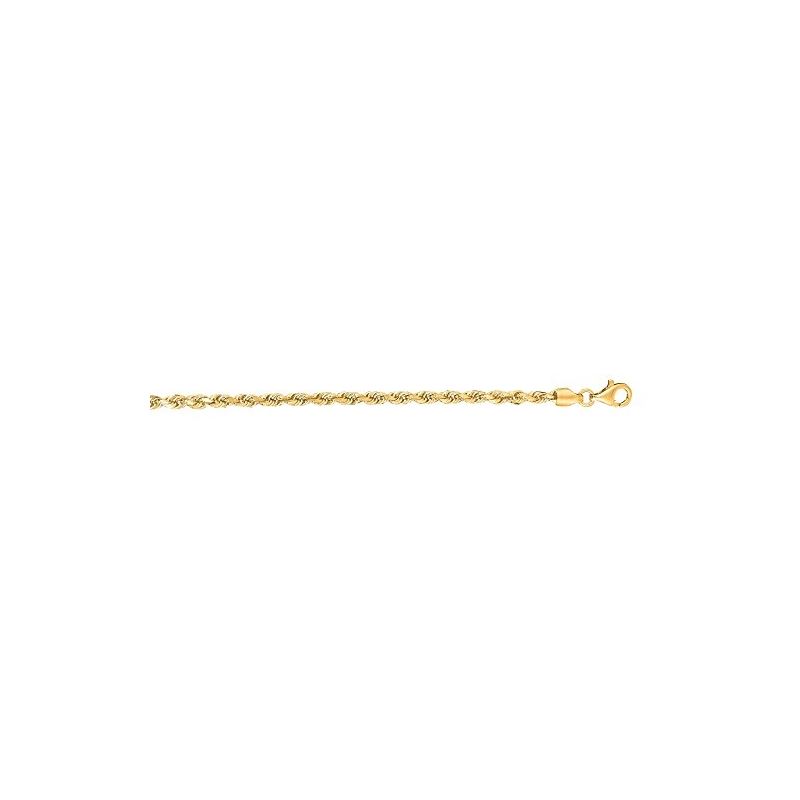 14K SOLID Yellow Gold ROPE Chain Necklac 64641 1