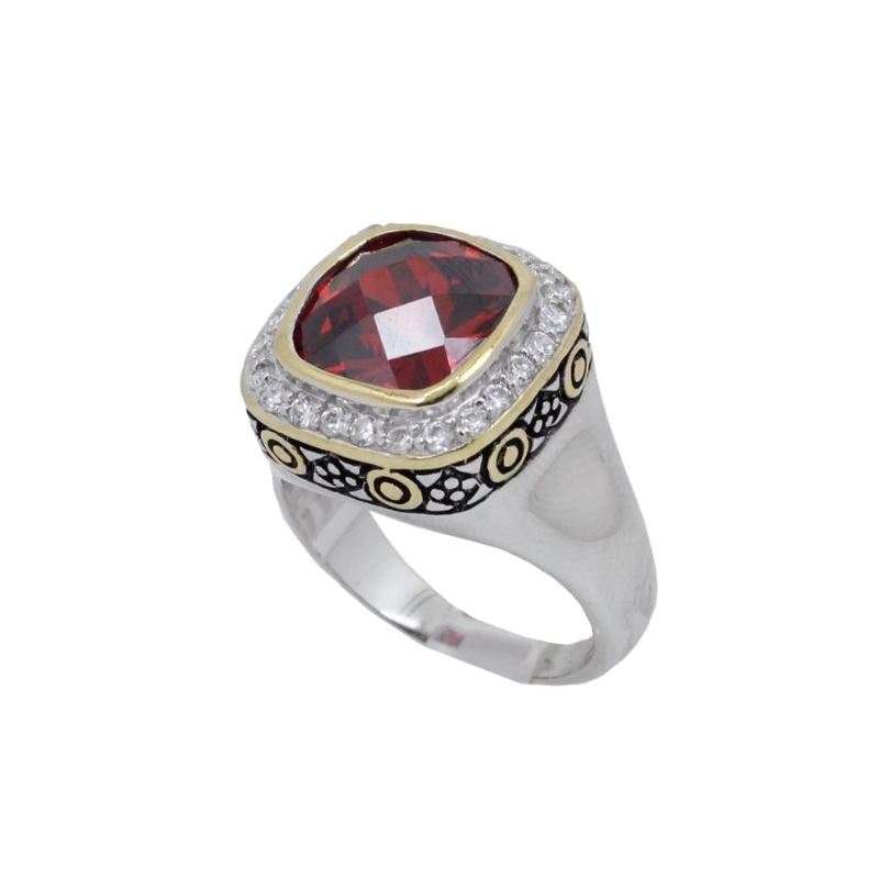 Ladies .925 Italian Sterling Silver Ruby 74139 1