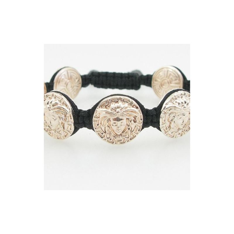 Rose Greek style medusa string bracelet  79348 1