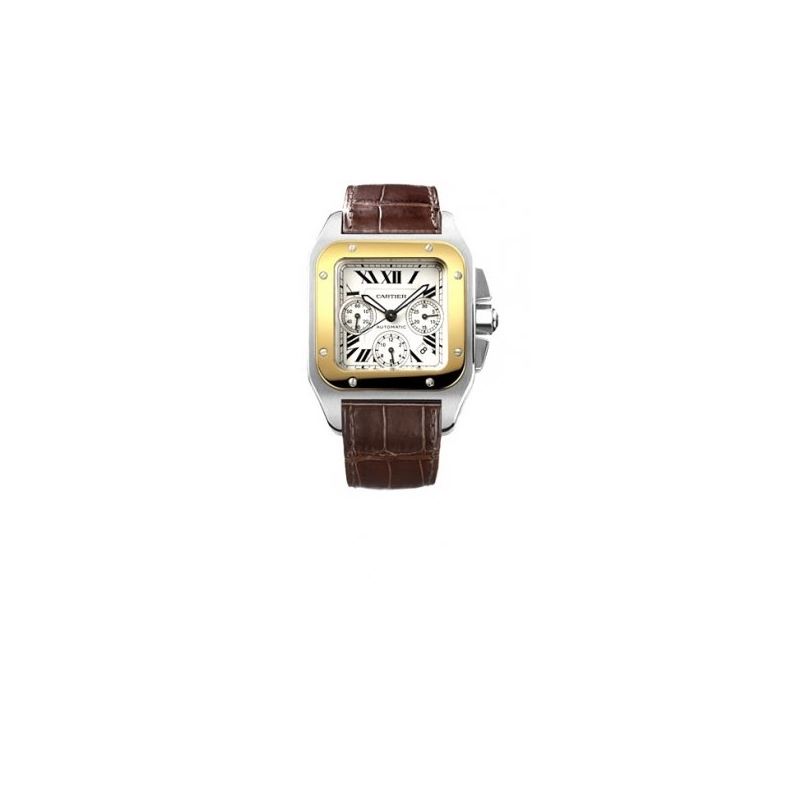 Cartier Santos 100 18kt Yellow Gold and  55175 1