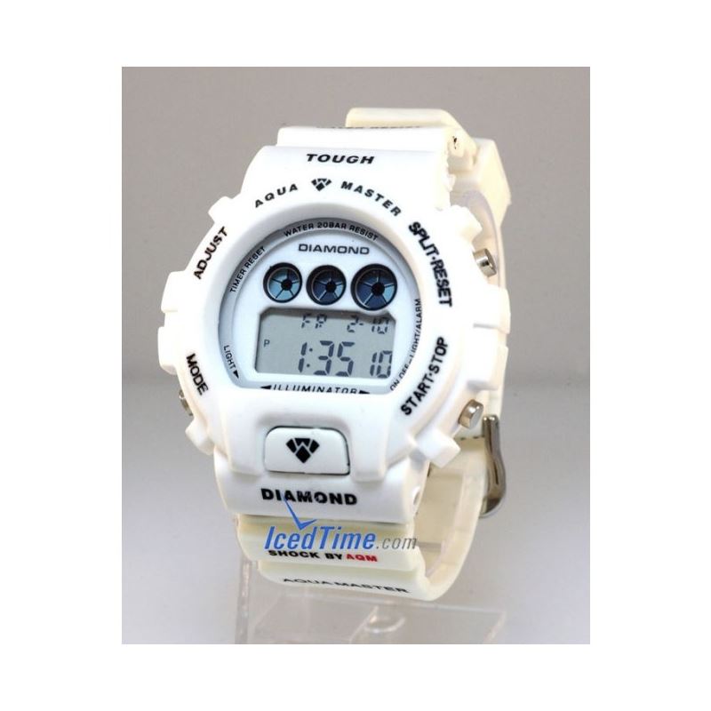 Aqua Master Shock Digital Watch White 27742 1