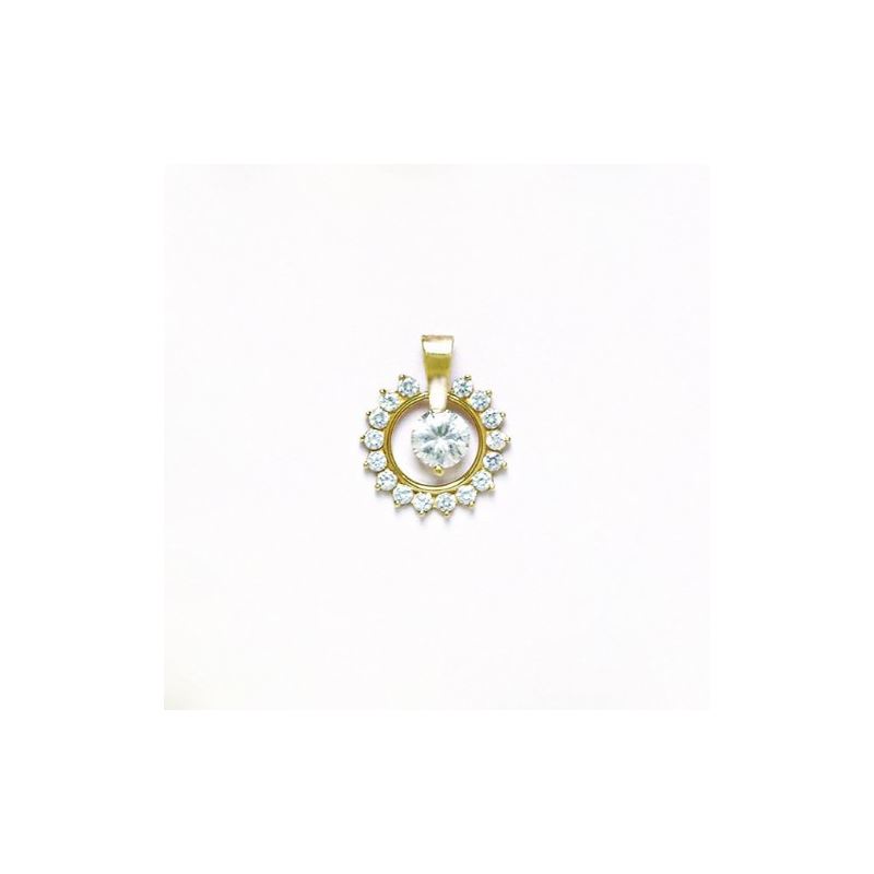 14K Gold Surrounded by Love Pendant with 87600 1