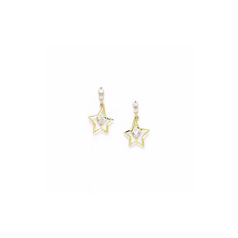 14K Yellow Gold star oval drop shap with 70560 1