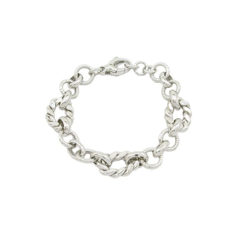Mens Sterling silver Rope and trace link 78881 1