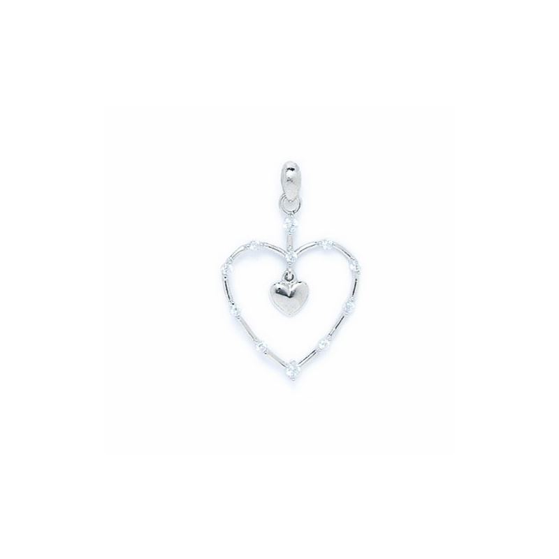 14K Gold Heart Love Pendant PW84 64350 1