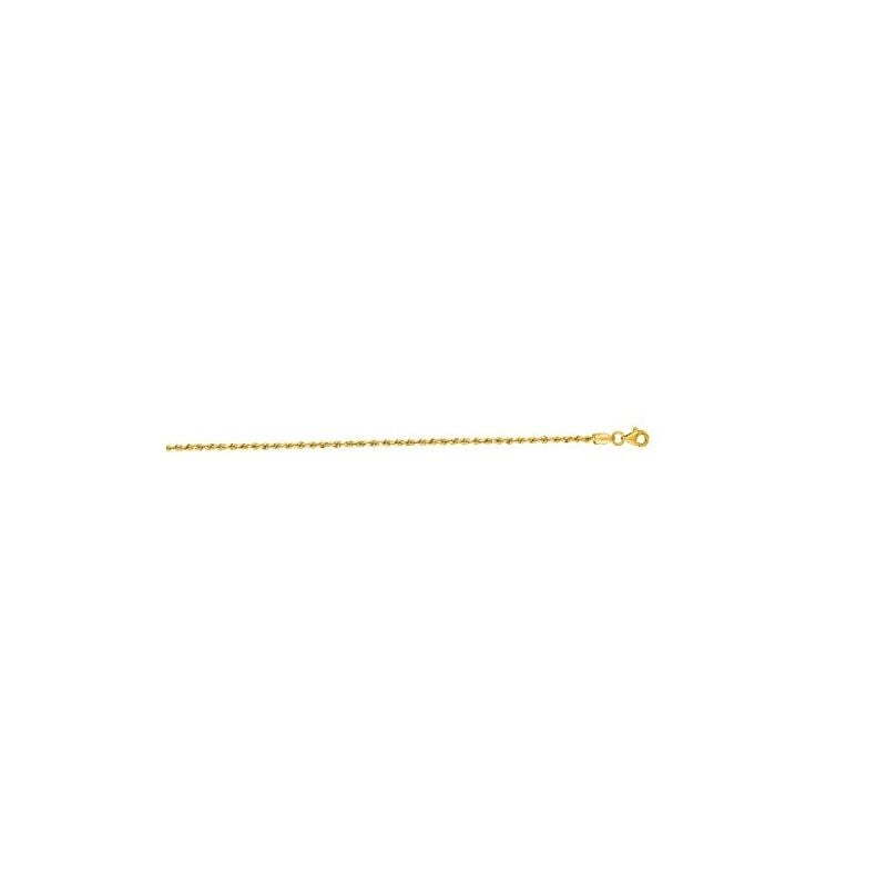 14K Yellow Gold Solid Diamond Cut Rope C 70149 1