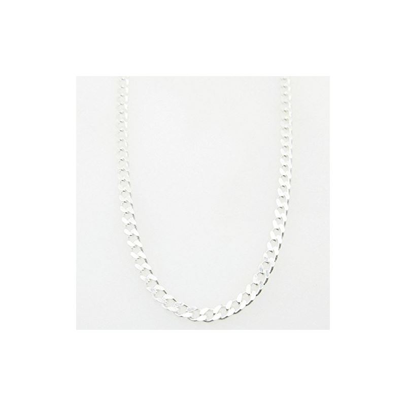 Silver Curb link chain Necklace BDC64 79516 1