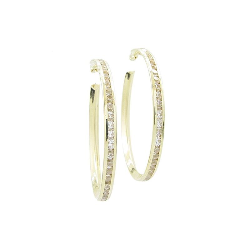 Womens 10k Yellow gold Channel set white 83540 1