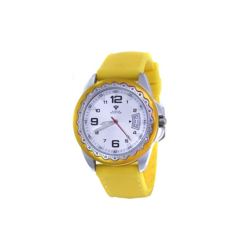 Unisex White Dial Yellow/Silver Tone Case 0.24Ct D