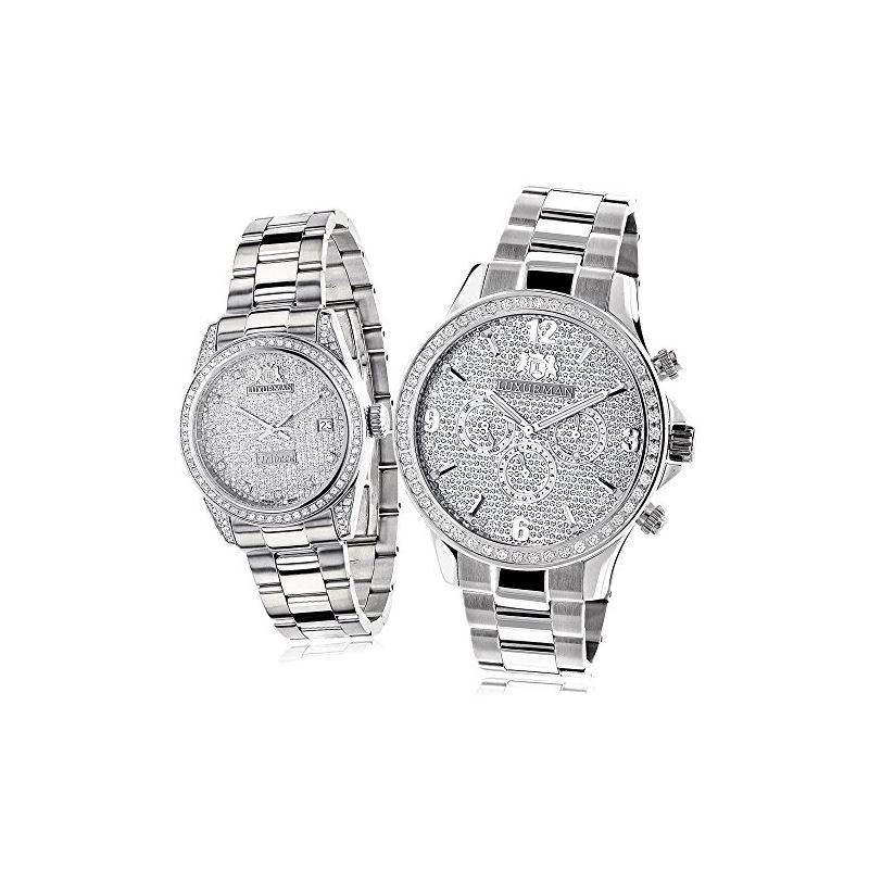 New His and Hers Watches: Stainless Stee 89849 1
