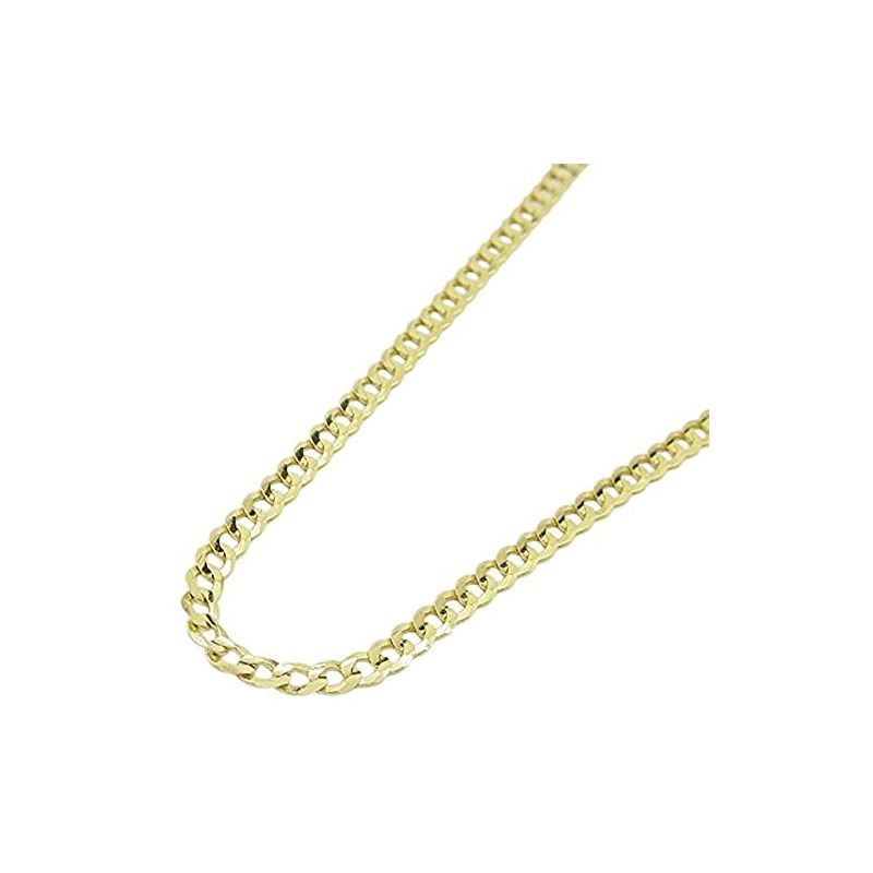 14k Real Yellow Gold Comfort Cuban Curb  64480 1